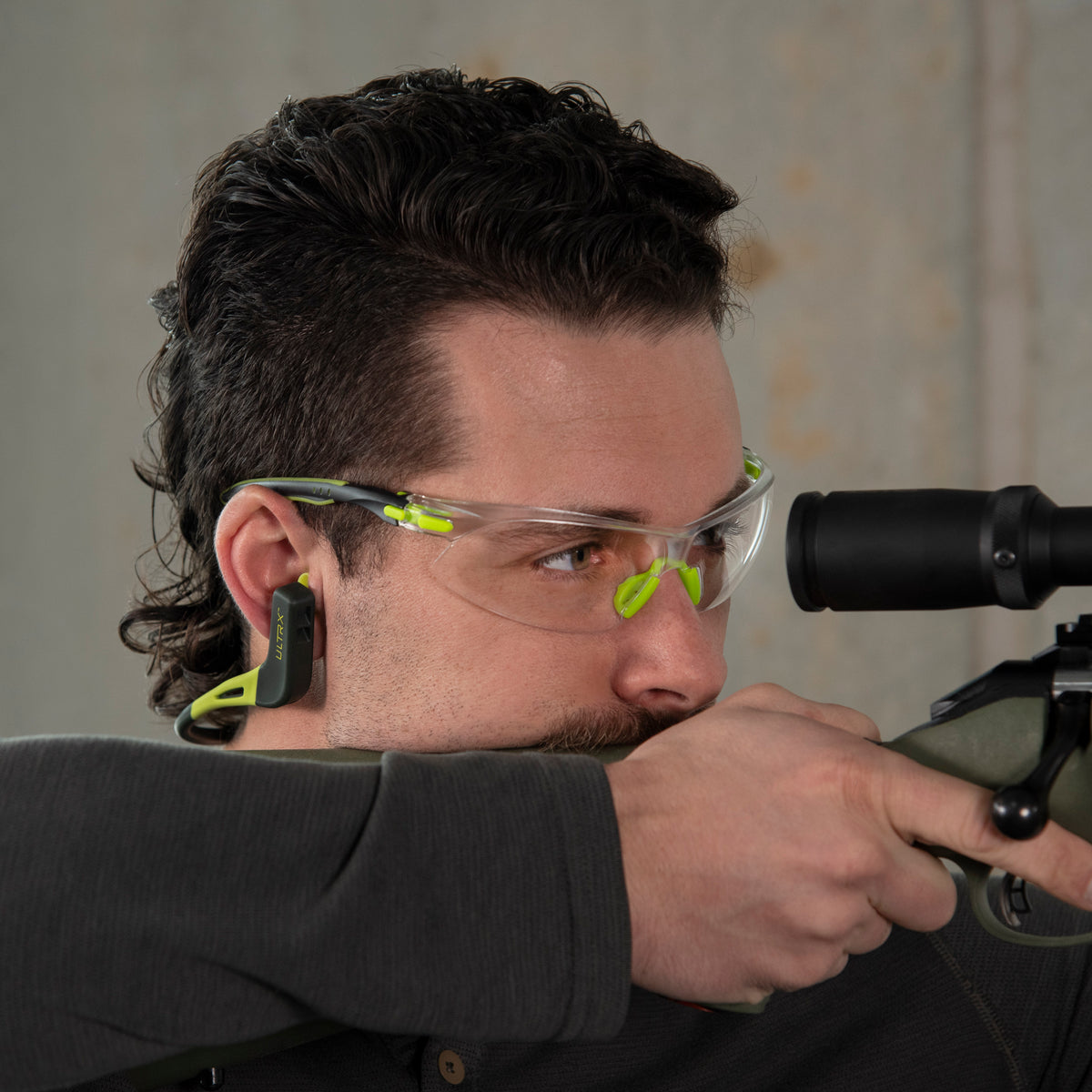 ULTRX Keen Safety Glasses, Youth, Lime Green