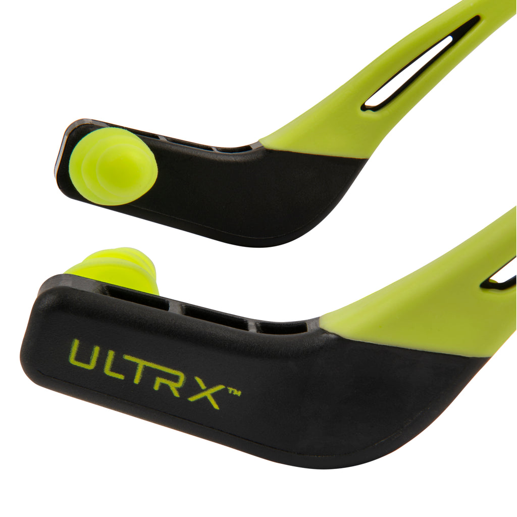 ULTRX Wave Banded Ear Plugs, Gray/Yellow
