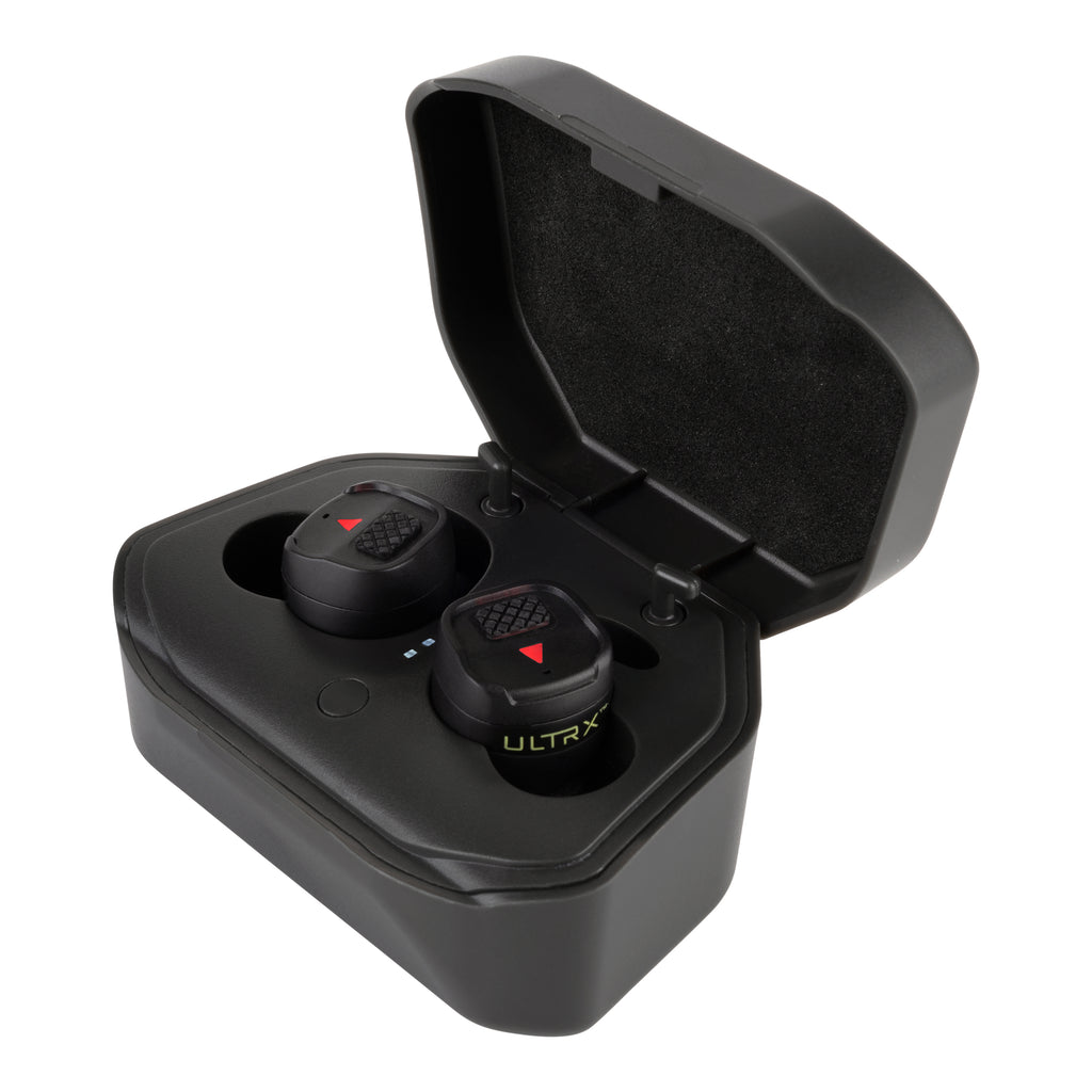 ULTRX Bionic Fuse Bluetooth® Earbuds w/ Charging Case, Dark Gray