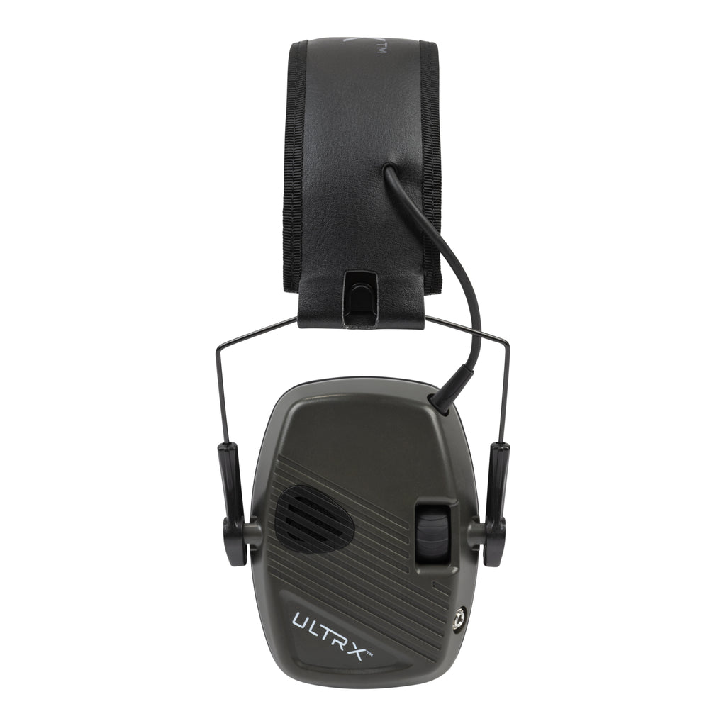 ULTRX Stereo Electronic Earmuff, Olive