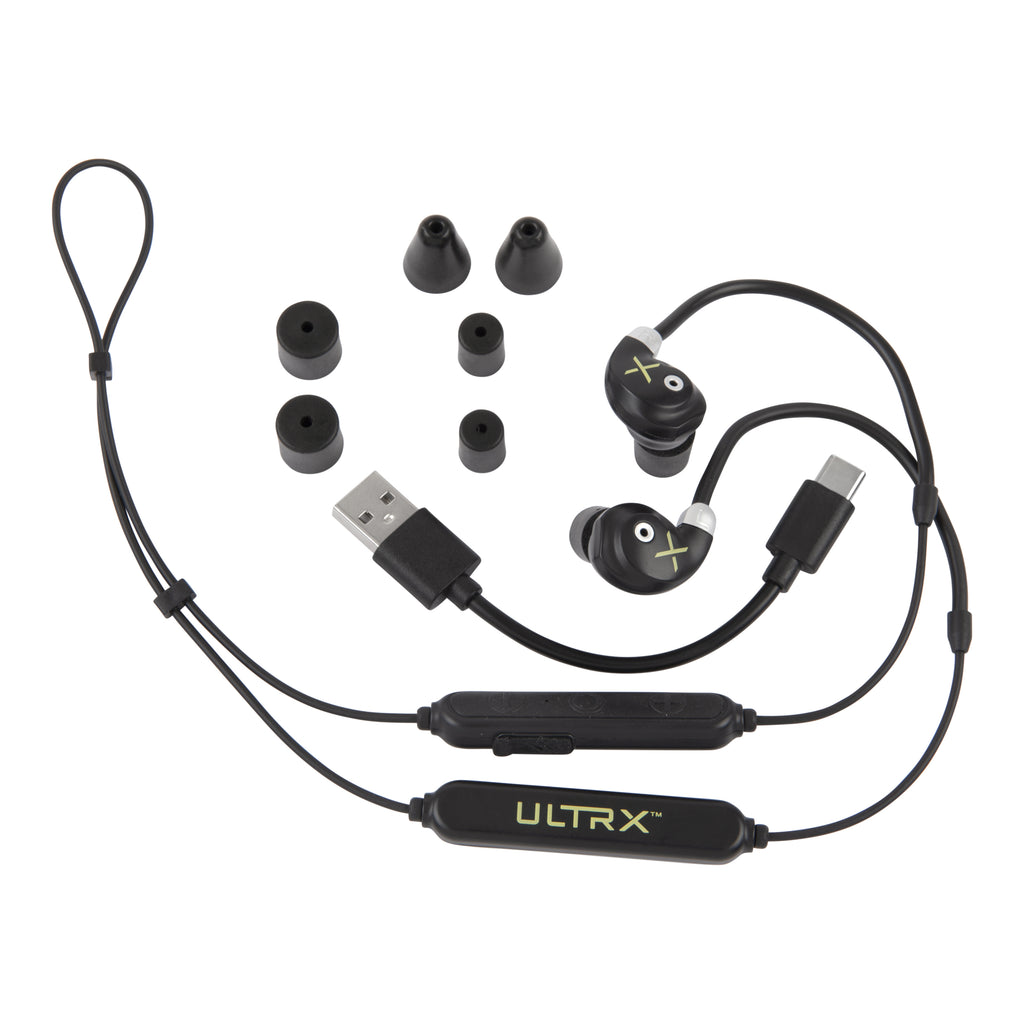ULTRX Bionic Fuse Bluetooth® Around the Neck Earbuds, Black
