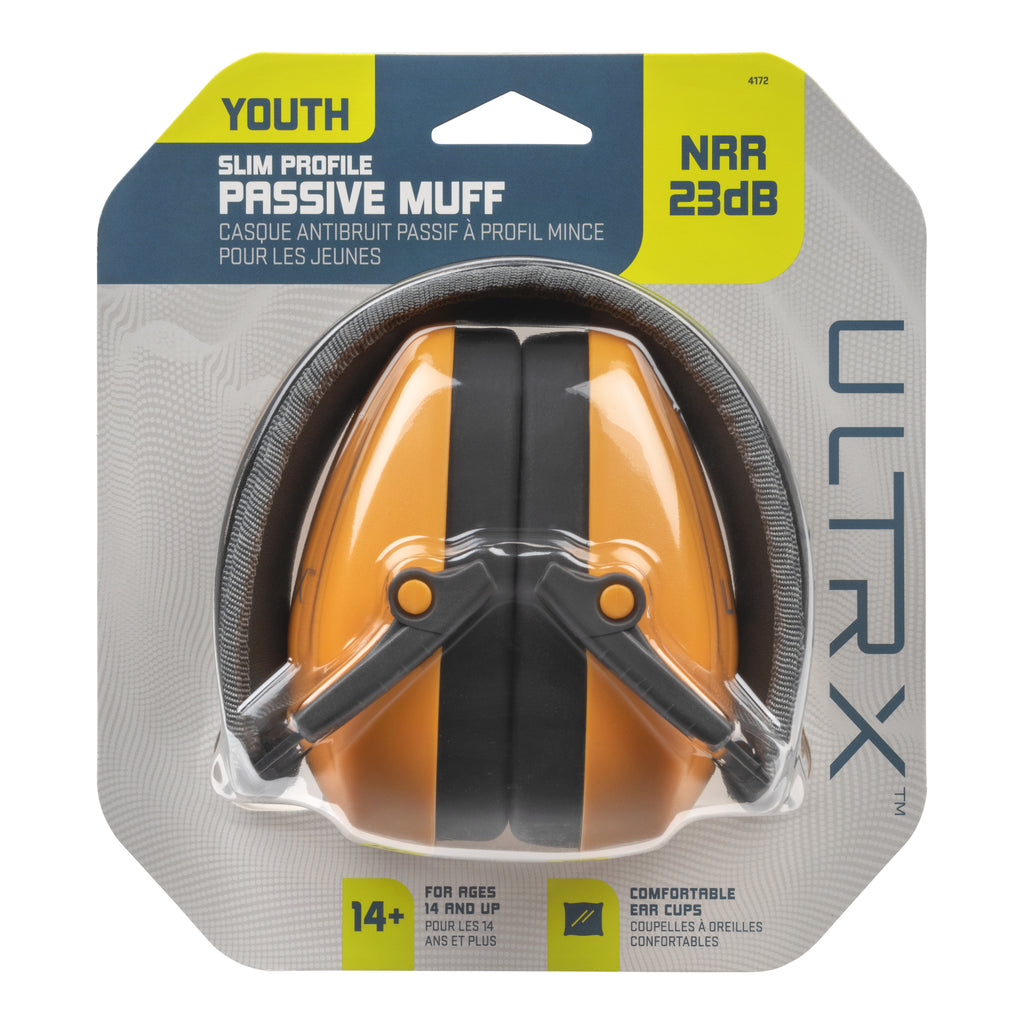 ULTRX Slim Profile Youth Passive Earmuff