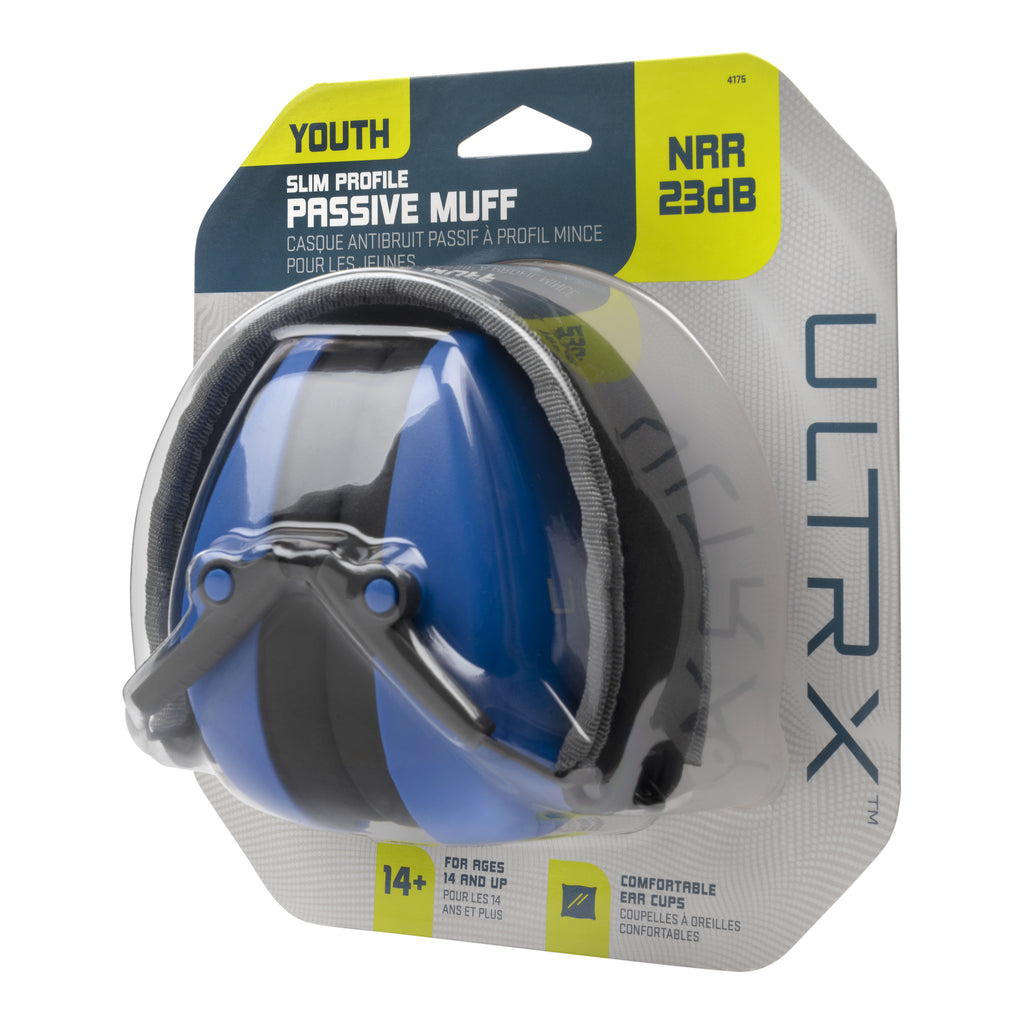 ULTRX Slim Profile Youth Passive Earmuff