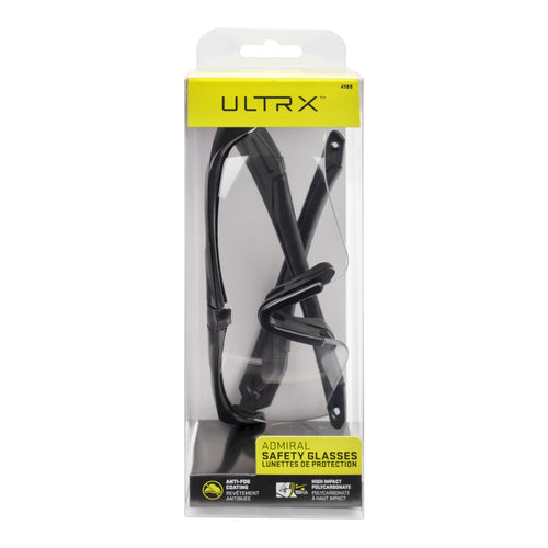 ULTRX Admiral Safety Glasses, Clear