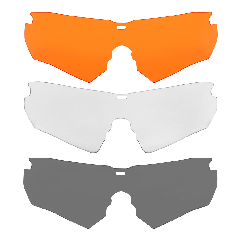 ULTRX Admiral Safety Glasses Set, 3-Lenses, Assorted
