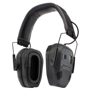 ULTRX Bionic Fuse Bluetooth Electronic Earmuff, Midnight Gray