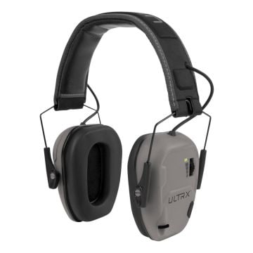 ULTRX Bionic Electronic Earmuff, Cement Gray