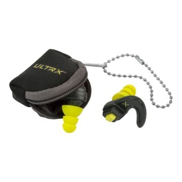 ULTRX Shift Adjustable Protection Ear Plugs, Gray/Yellow