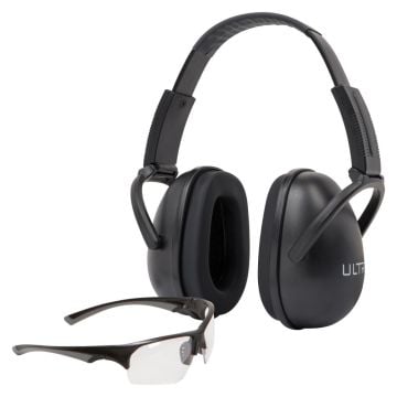 ULTRX Blocker Ear & Eye Protection Combo, Black